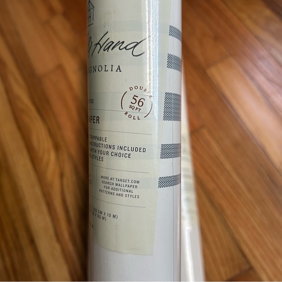 New Hearth & Hand Wall Paper Double Roll 56sqft per roll lot of Four Stripes - Picture 6 of 8